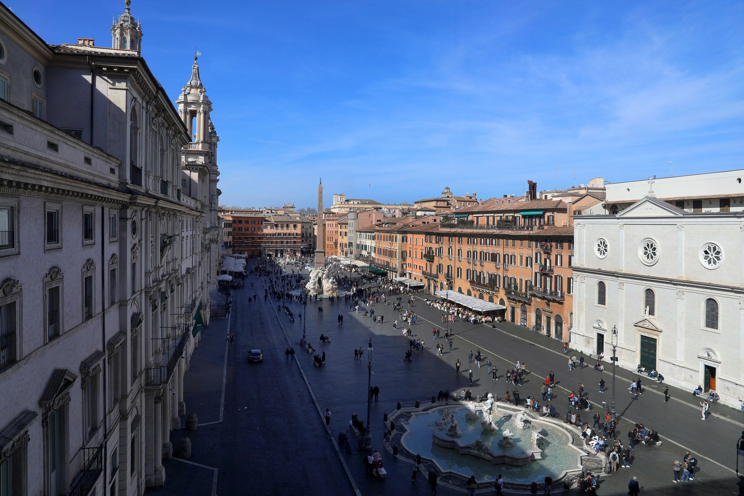Piazza Navona vista dalle finestre di Palazzo Braschi